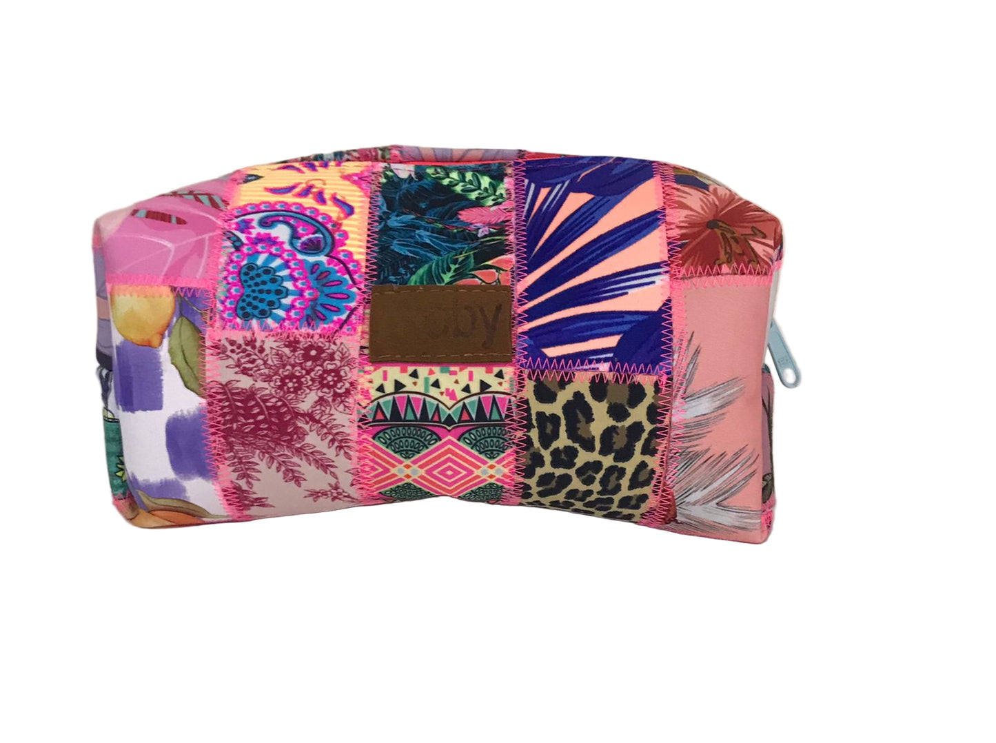 Cosmetiquera grande retazos