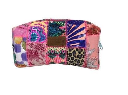 Cosmetiquera grande retazos