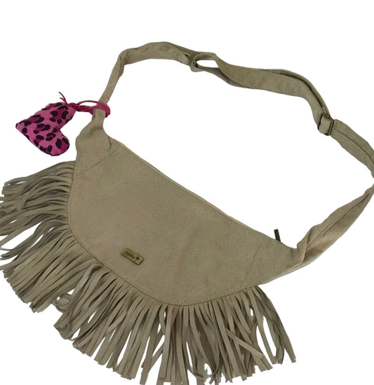 Manos libres flecos beige